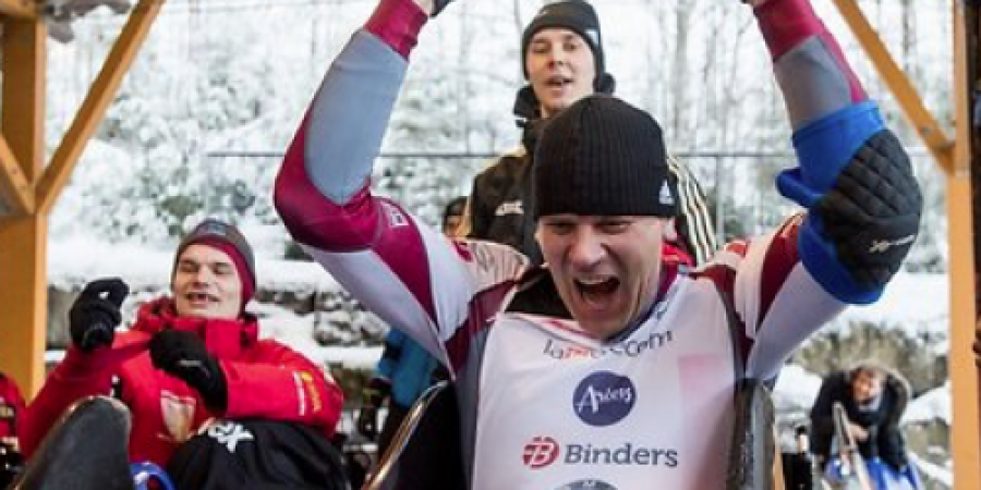 Parabobslejists Alvils Brants izcīna uzvaru Pasaules kausa posmā Lillehammerē